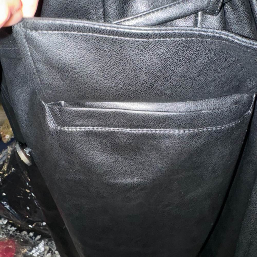 Anthropologie “Soft Leather trench coat jacket - Picture 7 of 8
